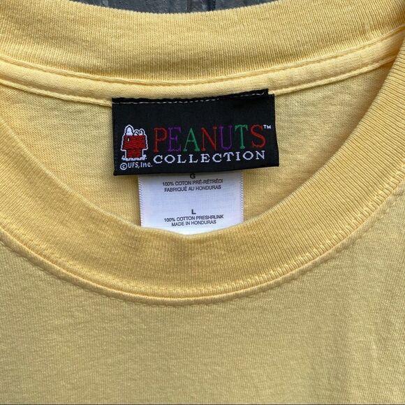 Snoopy Peanuts Collection Yellow T-Shirt Tee L - Picture 6 of 8